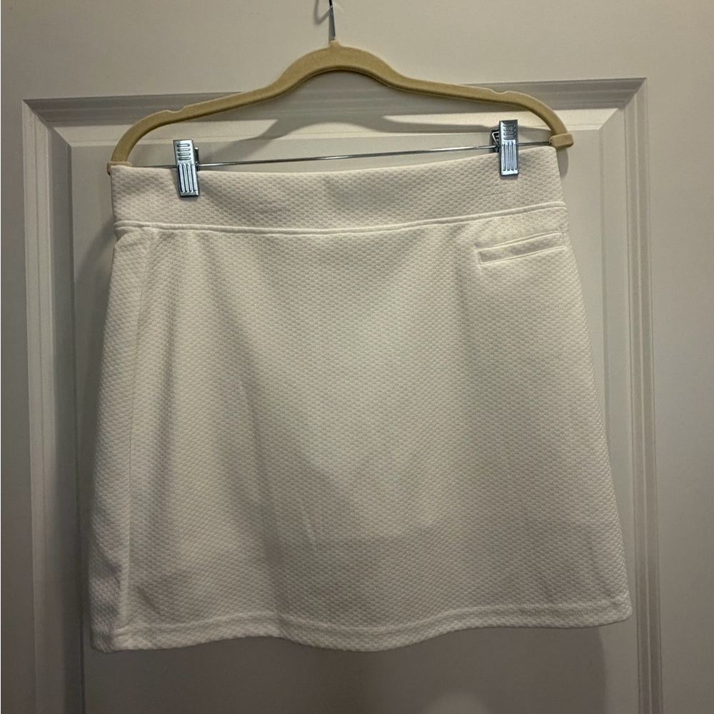 Pebble Beach Cream Mini Skirt